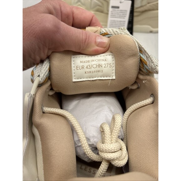 Kaalixto Cream Bread Platform Sneaker Shoe Retro 80's Size 9.5 Womens New In Box - Picture 8 of 15